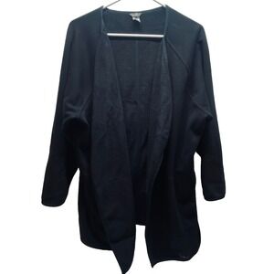 Eddie Bauer Open Jacket Women's XL/2XL Black Long Sleeve Spring Summer Coat 2020